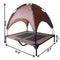 PEI JIA SUO Elevated Dog Bed with Removable Canopy