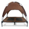 PEI JIA SUO Elevated Dog Bed with Removable Canopy